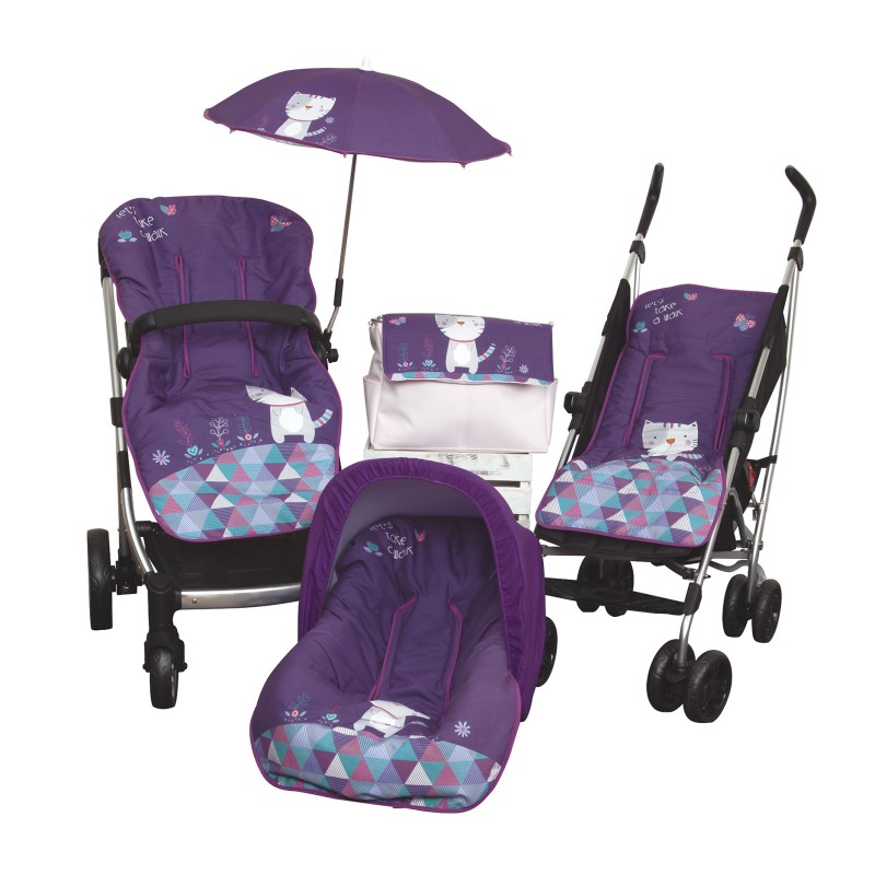Colchoneta silla paseo Kitty Morado Colchoneta silla paseo Kitty Morado