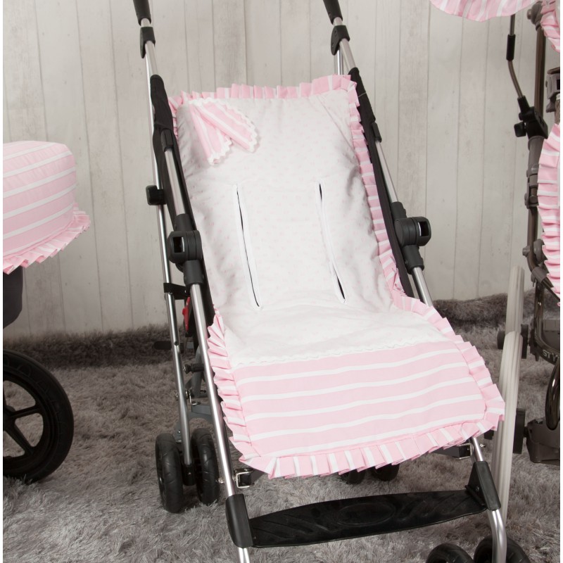 Colchoneta lígera Mclaren reversible Oporto Rosa (cubre arnés incluido) Colchoneta lígera Mclaren reversible Oporto Rosa (cubre arnés incluido)