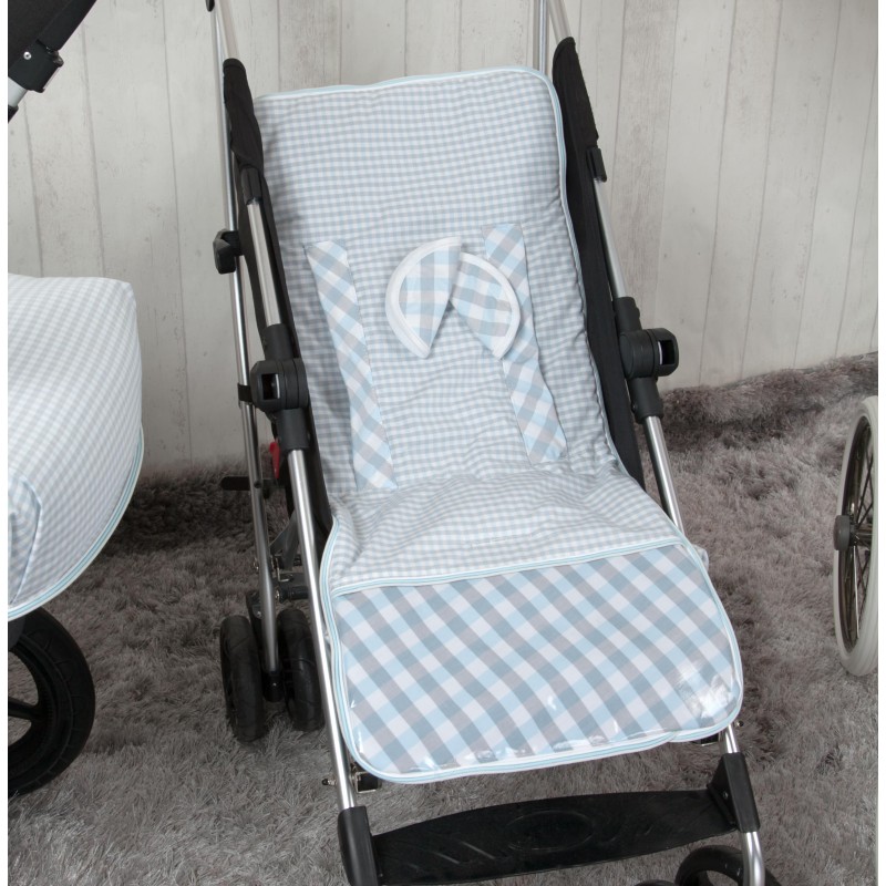 Colchoneta lígera Mclaren reversible Summer Azul (cubre arnés incluido) Colchoneta lígera Mclaren reversible Summer Azul (cubre arnés incluido)