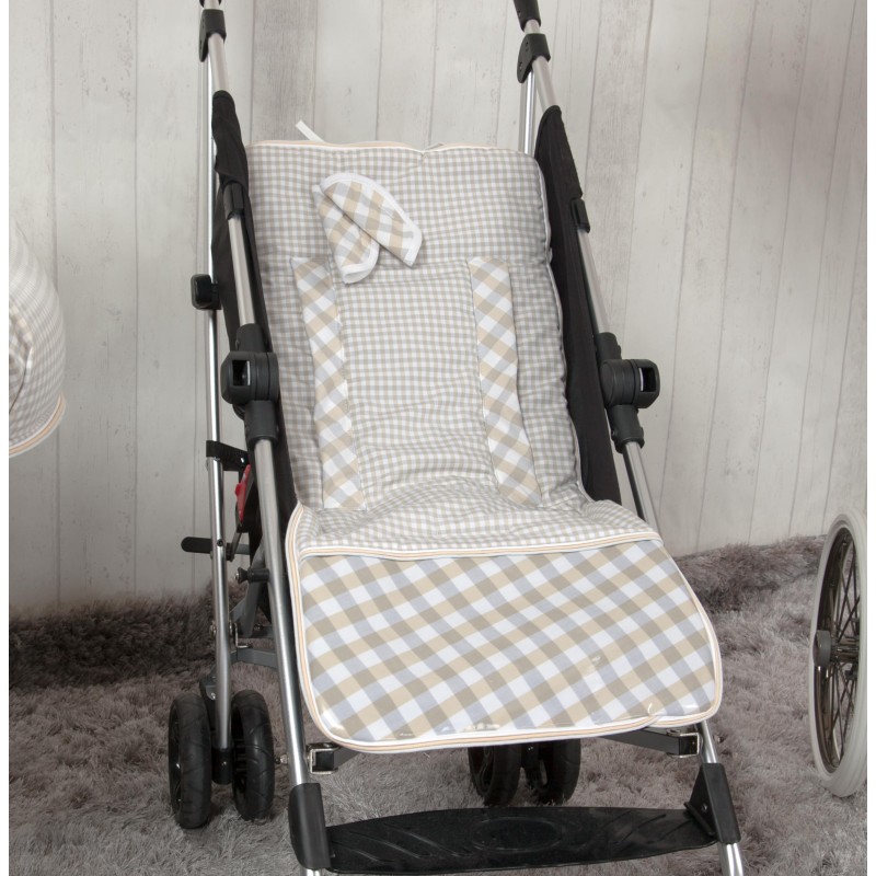 Colchoneta lígera Mclaren reversible Summer Beige (cubre arnés incluido) Colchoneta lígera Mclaren reversible Summer Beige (cubre arnés incluido)
