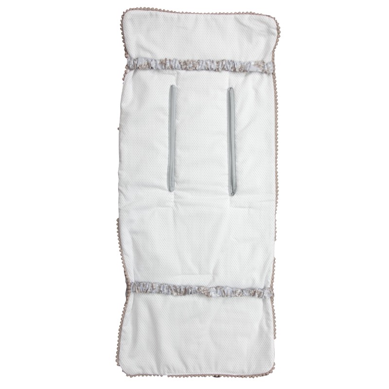 Colchoneta lígera Mclaren reversible Paseos de Toile Gris (cubre arnés incluido) Colchoneta lígera Mclaren reversible Paseos de Toile Gris (cubre arnés incluido)