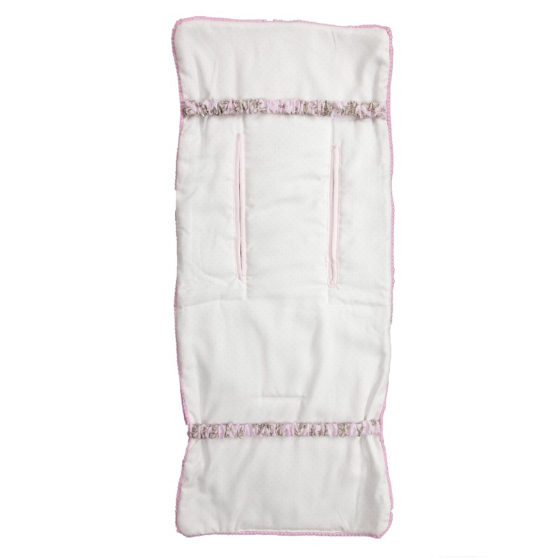 Colchoneta lígera Mclaren reversible Paseos de Toile Rosa (cubre arnés incluido) Colchoneta lígera Mclaren reversible Paseos de Toile Rosa (cubre arnés incluido)