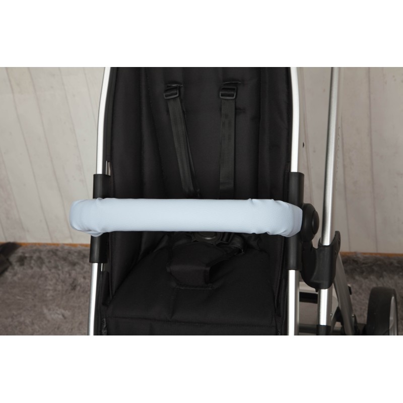 Blue leatherette bar cover Blue leatherette bar cover