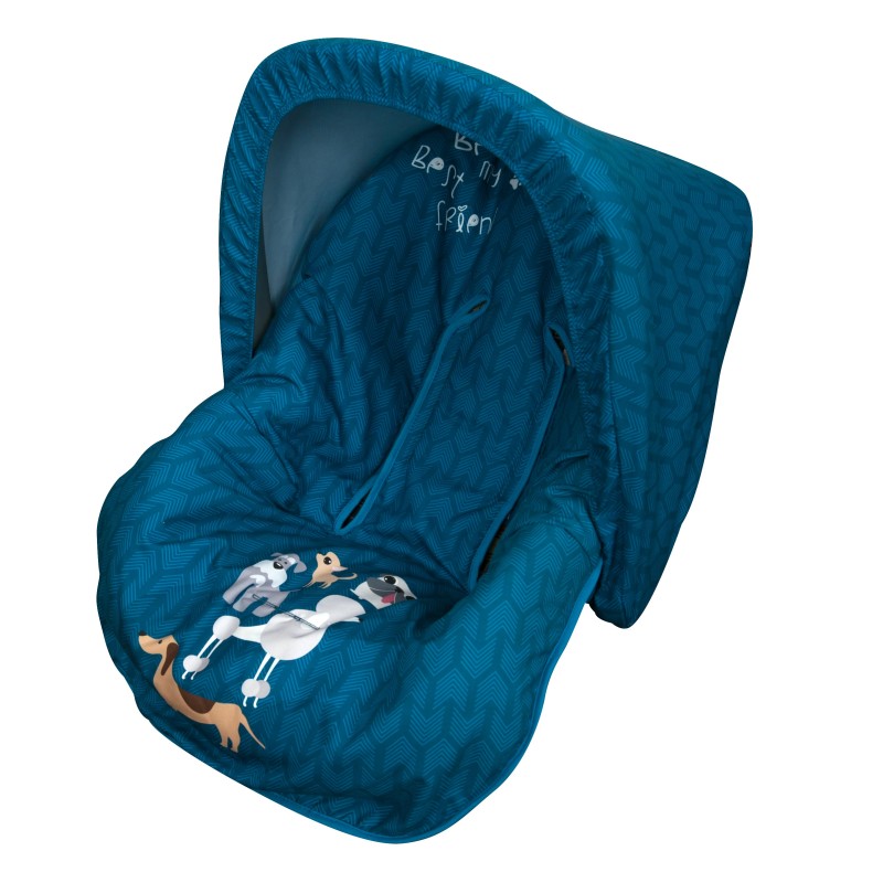 Colchoneta grupo 0 Dogs Azul (Capota de regalo) Colchoneta grupo 0 Dogs Azul (Capota de regalo)