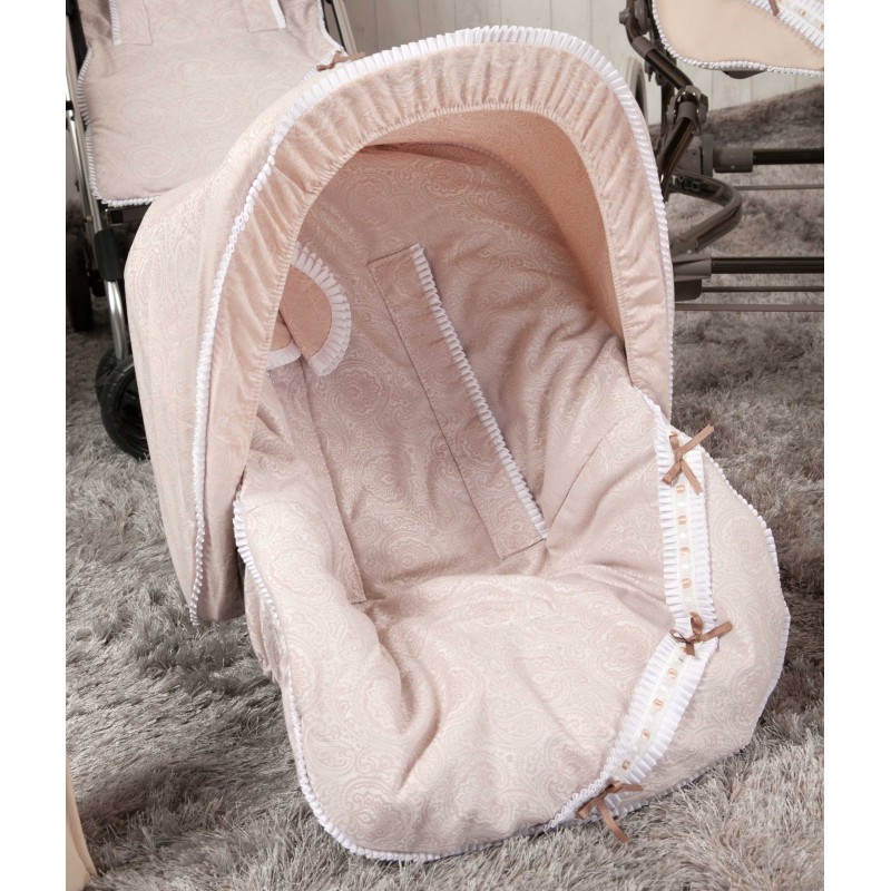 Colchoneta grupo 0 Bombón Beige (cubre arnés y capota de regalo) Colchoneta grupo 0 Bombón Beige (cubre arnés y capota de regalo)
