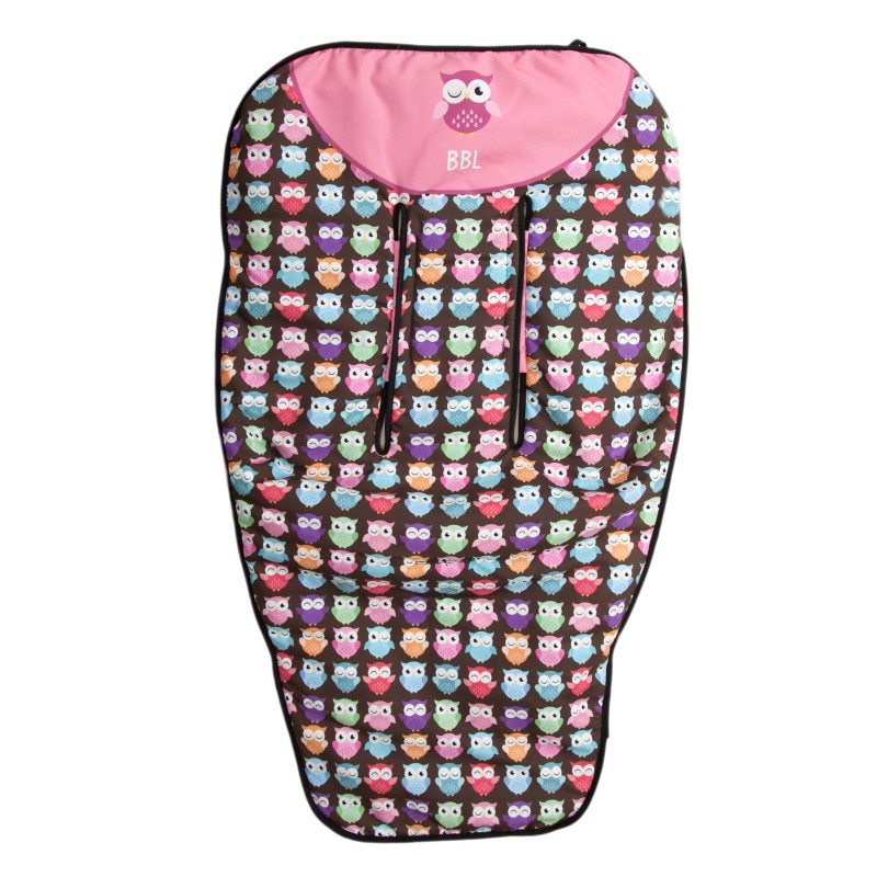 Colchoneta silla paseo Estampado Búhos Rosa Colchoneta silla paseo Estampado Búhos Rosa