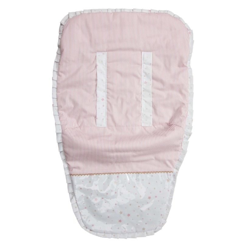 Colchoneta silla paseo Sueños Rosa (cubre arnés incluido) Colchoneta silla paseo Sueños Rosa (cubre arnés incluido)