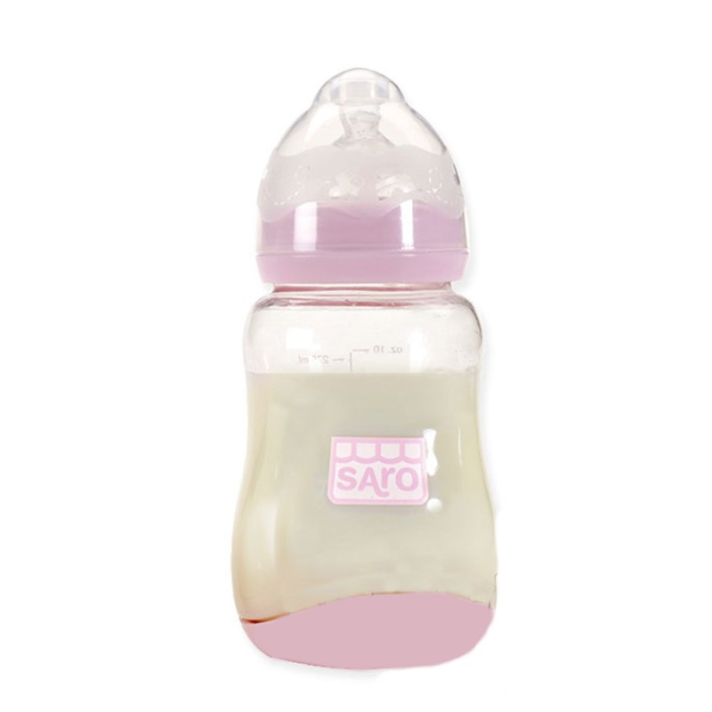 Biberón boca ancha 300 ml. Rosa Biberón boca ancha 300 ml. Rosa