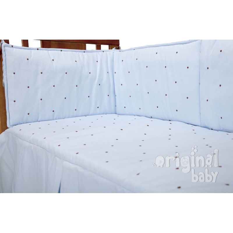 Crib duvet 70 x 140, Lucía Choco light blue model Crib duvet 70 x 140, Lucía Choco light blue model