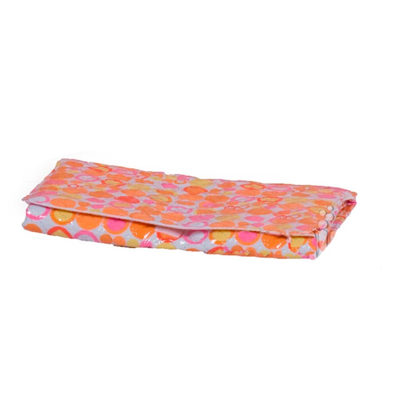 Vestidor Cambiador plastificado corazones naranja Vestidor Cambiador plastificado corazones naranja