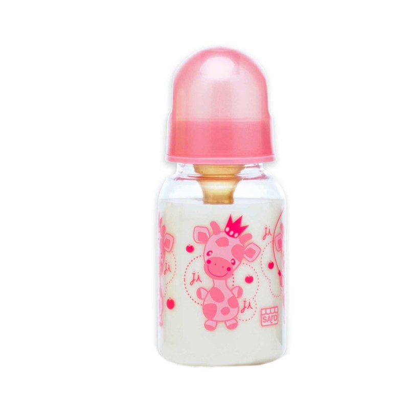 Biberón rosa Saro 125 ml Biberón rosa Saro 125 ml