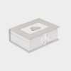 Caja de Recuerdos Polipiel Shell Grey Caja de Recuerdos Polipiel Shell Grey