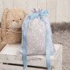 Bolsa Merienda estrellas gris azul Bolsa Merienda estrellas gris azul