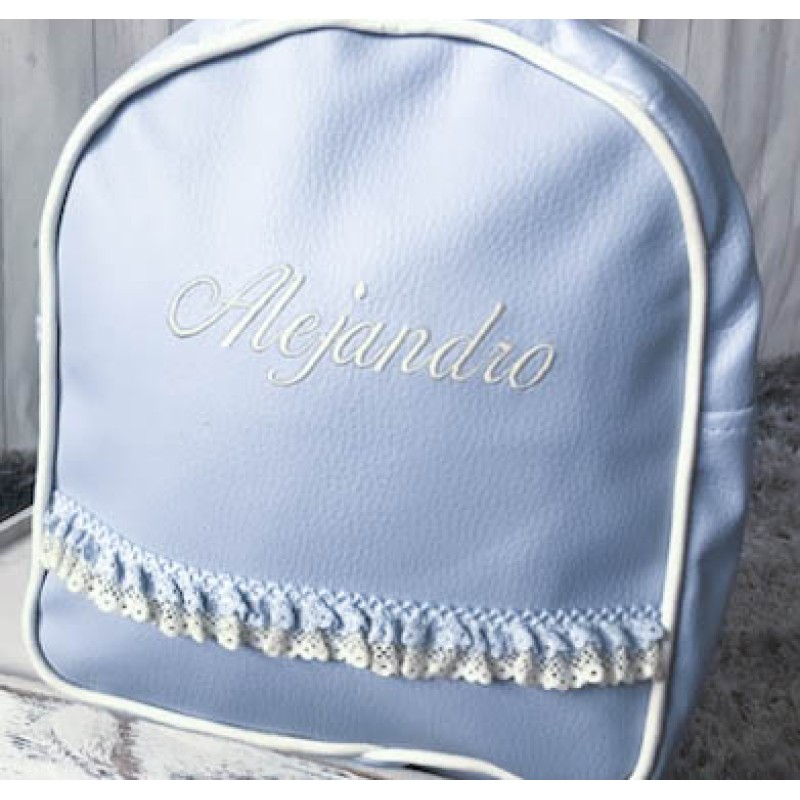Mochila Guarderia poli piel celeste Mochila Guarderia poli piel celeste