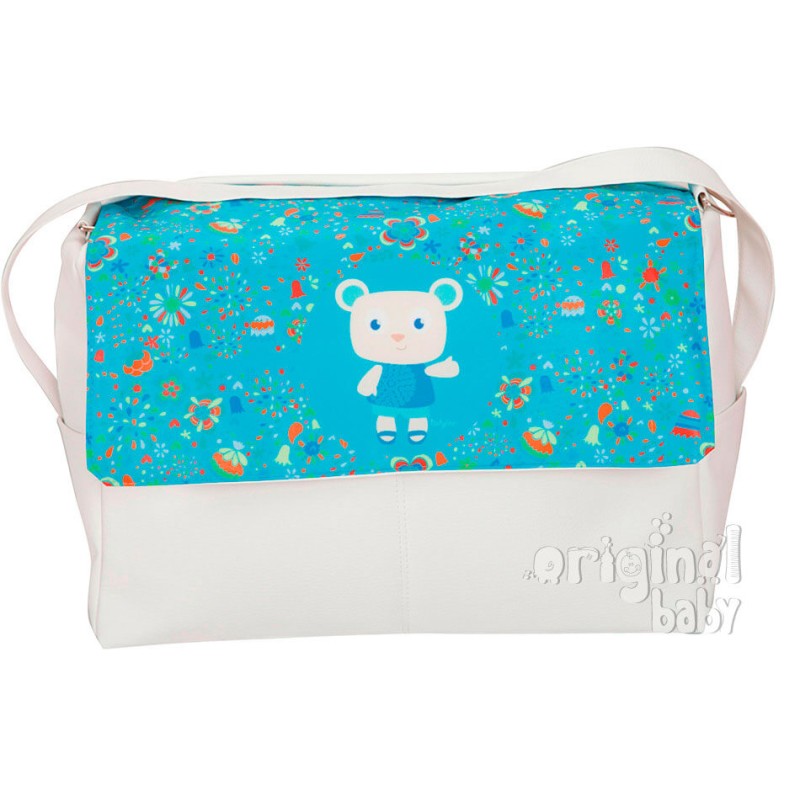 Bolso de paseo de Piel Fiesta turquesa