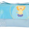 Bolso maternal de piel Leoncito turquesa Bolso maternal de piel Leoncito turquesa