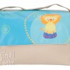 Bolso maternal de piel Leoncito turquesa Bolso maternal de piel Leoncito turquesa
