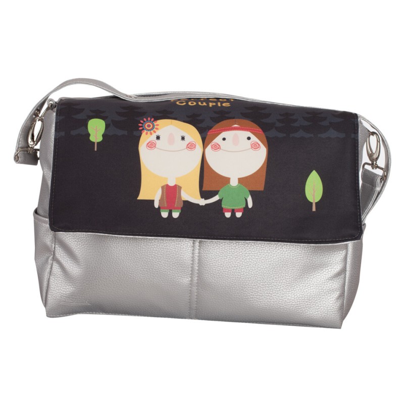Gray Hippies faux leather baby bag Gray Hippies faux leather baby bag