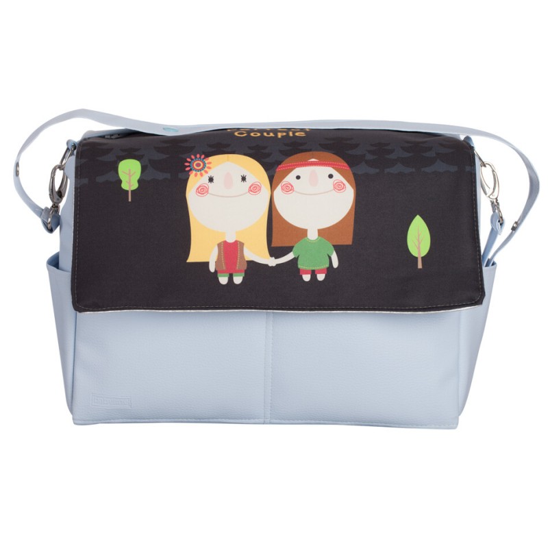 Gray Hippies faux leather baby bag Gray Hippies faux leather baby bag