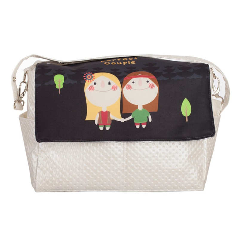 Gray Hippies faux leather baby bag Gray Hippies faux leather baby bag