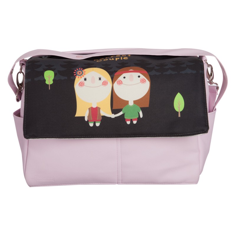 Gray Hippies faux leather baby bag Gray Hippies faux leather baby bag