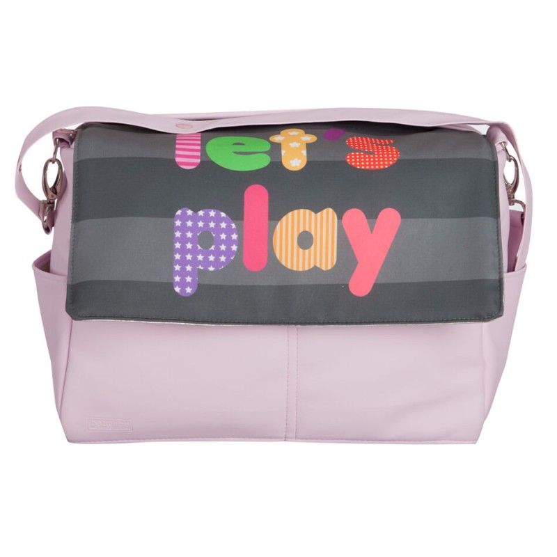 Sac bébé en similicuir rose Let's Play Sac bébé en similicuir rose Let's Play