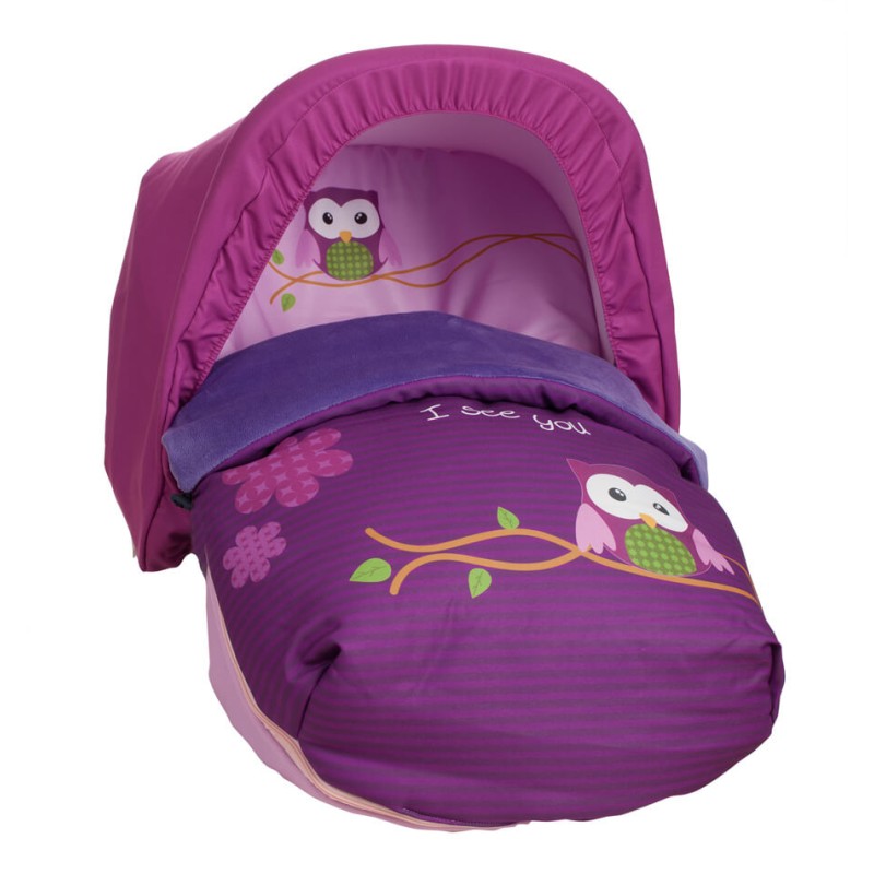 Saco para el grupo 0 Buho morado (capota regalo) Saco para el grupo 0 Buho morado (capota regalo)