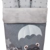 Saco para la silla de paseo Paracaidista Gris, funda tejido polar Saco para la silla de paseo Paracaidista Gris, funda tejido polar