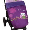 Saco para la silla de paseo Buho Morado Saco para la silla de paseo Buho Morado
