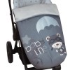 Saco para la silla de paseo Paracaidista Gris, funda tejido polar Saco para la silla de paseo Paracaidista Gris, funda tejido polar