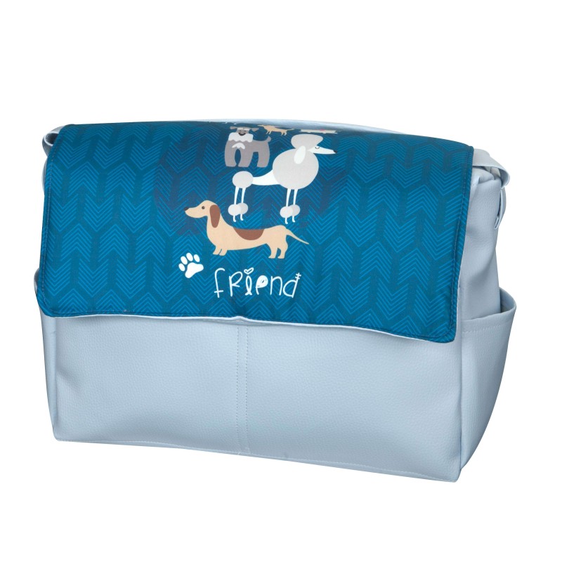 Bolso bebé polipiel Dogs Azul Bolso bebé polipiel Dogs Azul