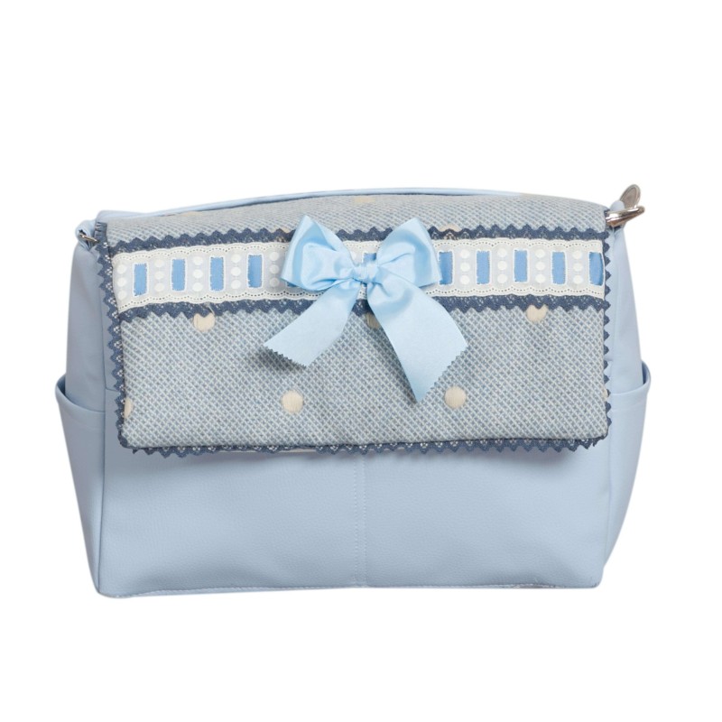 Bolso de bebé polipiel Caricias Azul Bolso de bebé polipiel Caricias Azul