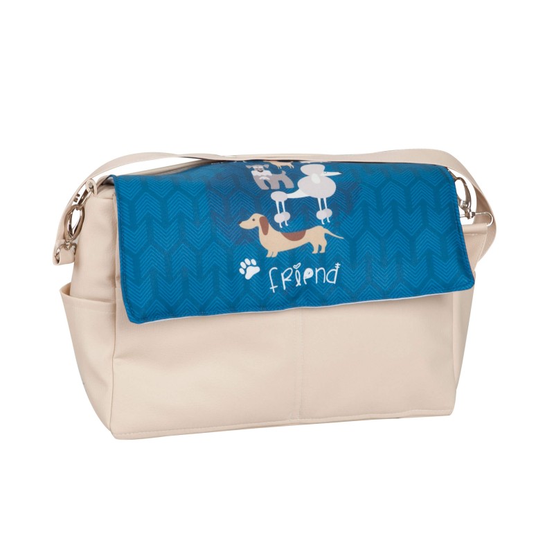 Bolso bebé polipiel Dogs Azul Bolso bebé polipiel Dogs Azul