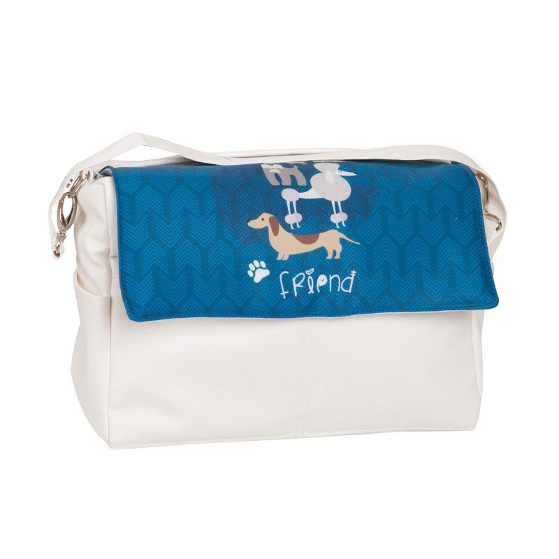 Bolso bebé polipiel Dogs Azul Bolso bebé polipiel Dogs Azul