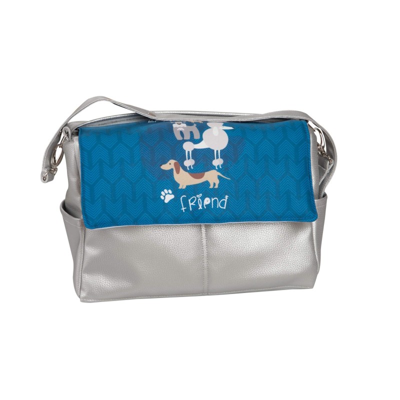 Bolso bebé polipiel Dogs Azul Bolso bebé polipiel Dogs Azul