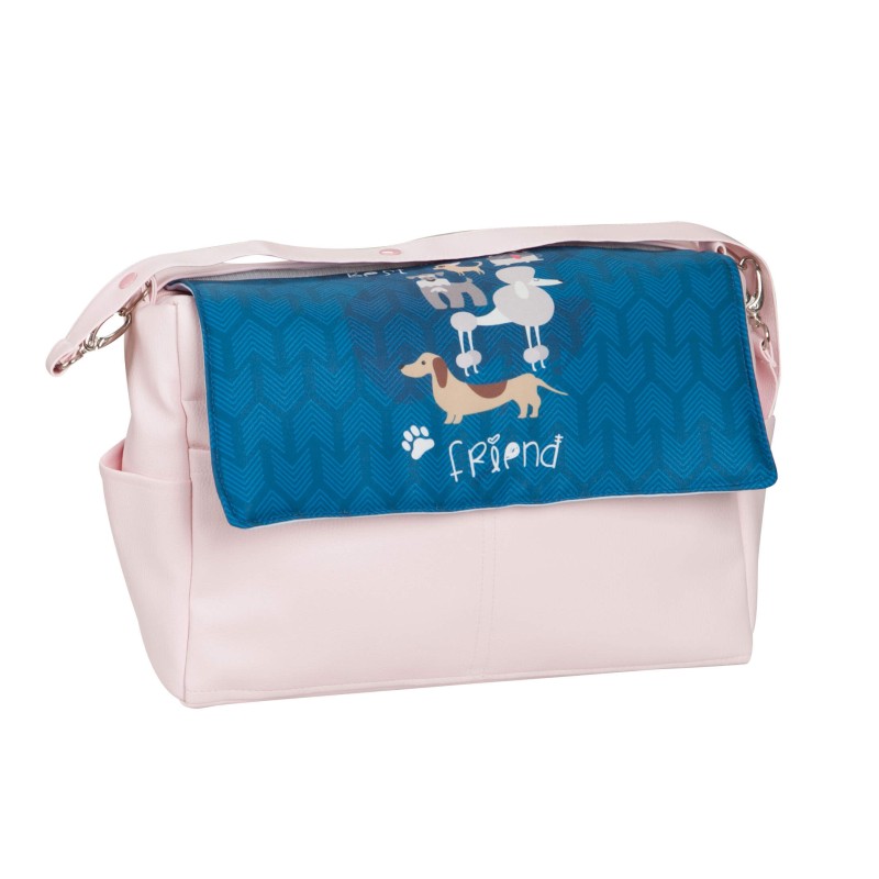 Bolso bebé polipiel Dogs Azul Bolso bebé polipiel Dogs Azul