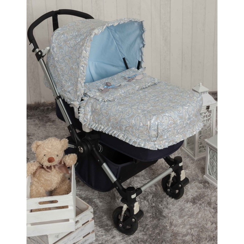 Colcha Bugaboo de capazo Caramelo Azul Colcha Bugaboo de capazo Caramelo Azul