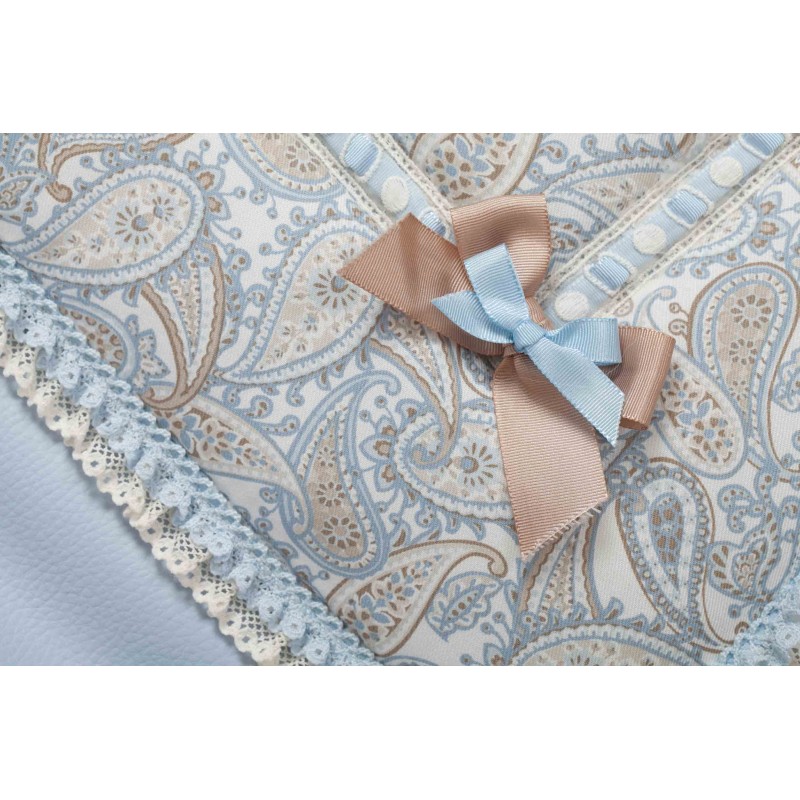 Colcha Bugaboo de capazo Caramelo Azul Colcha Bugaboo de capazo Caramelo Azul