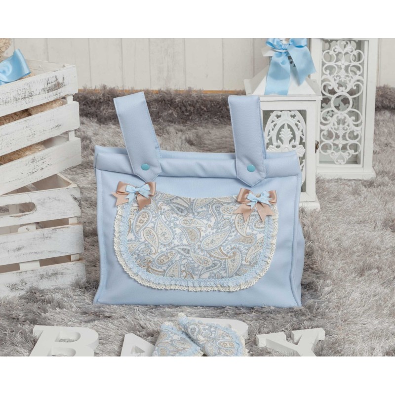 Bolso de bebé polipiel Caramelo azul Bolso de bebé polipiel Caramelo azul