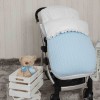 Saco bebé para Bugaboo Pompones Azul Saco bebé para Bugaboo Pompones Azul