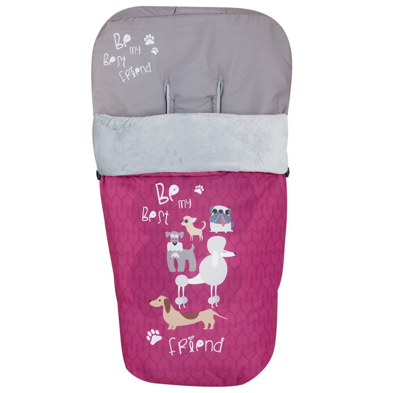 Saco para la silla de paseo Dogs Rosa Saco para la silla de paseo Dogs Rosa