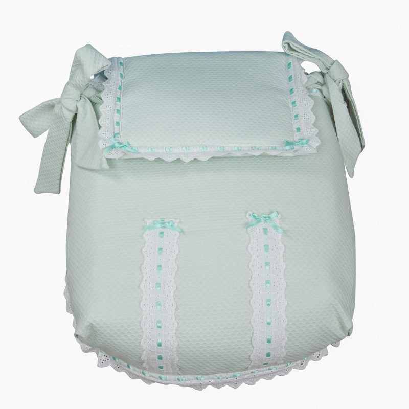 Colcha capazo coche Classic Verde Agua Colcha capazo coche Classic Verde Agua