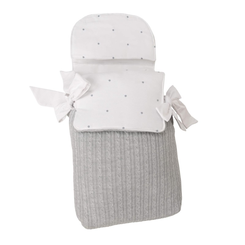 Bolsa 3 usa pompons cinza Bolsa 3 usa pompons cinza