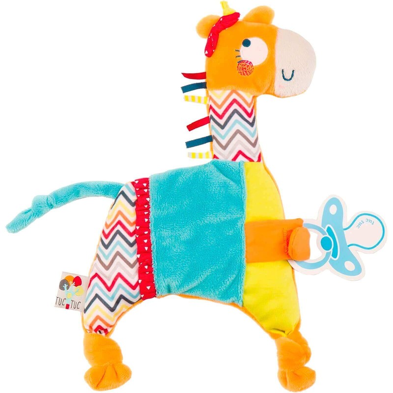 Dou Dou Baobab Giraffe Pacifier Holder by Tuc-Tuc Dou Dou Baobab Giraffe Pacifier Holder by Tuc-Tuc