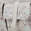 Bolsa Maternidad + Cambiador Stories Gris con Estrellitas Agua Marina Bolsa Maternidad + Cambiador Stories Gris con Estrellitas Agua Marina